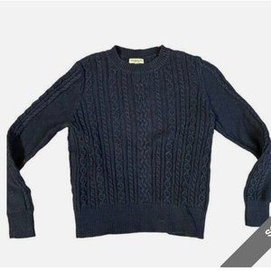 Demylee Cable Knit Navy Sweater Size Small